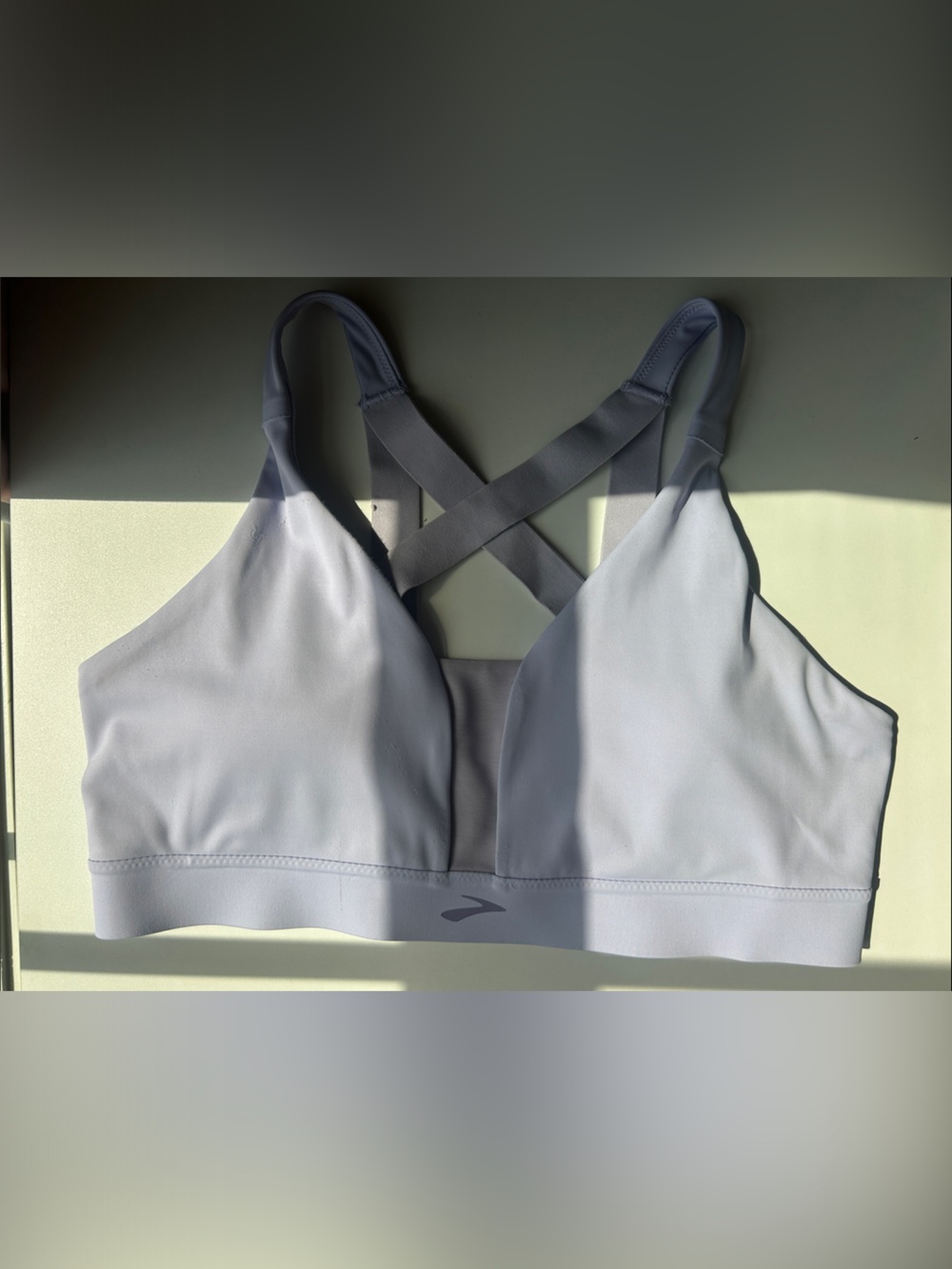 Brooks Lilac Cross-Back Performance Sports Bra